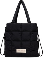 Marni Black Quilted Logo Tote
