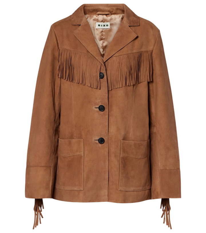 Photo: Rixo Fringed suede jacket