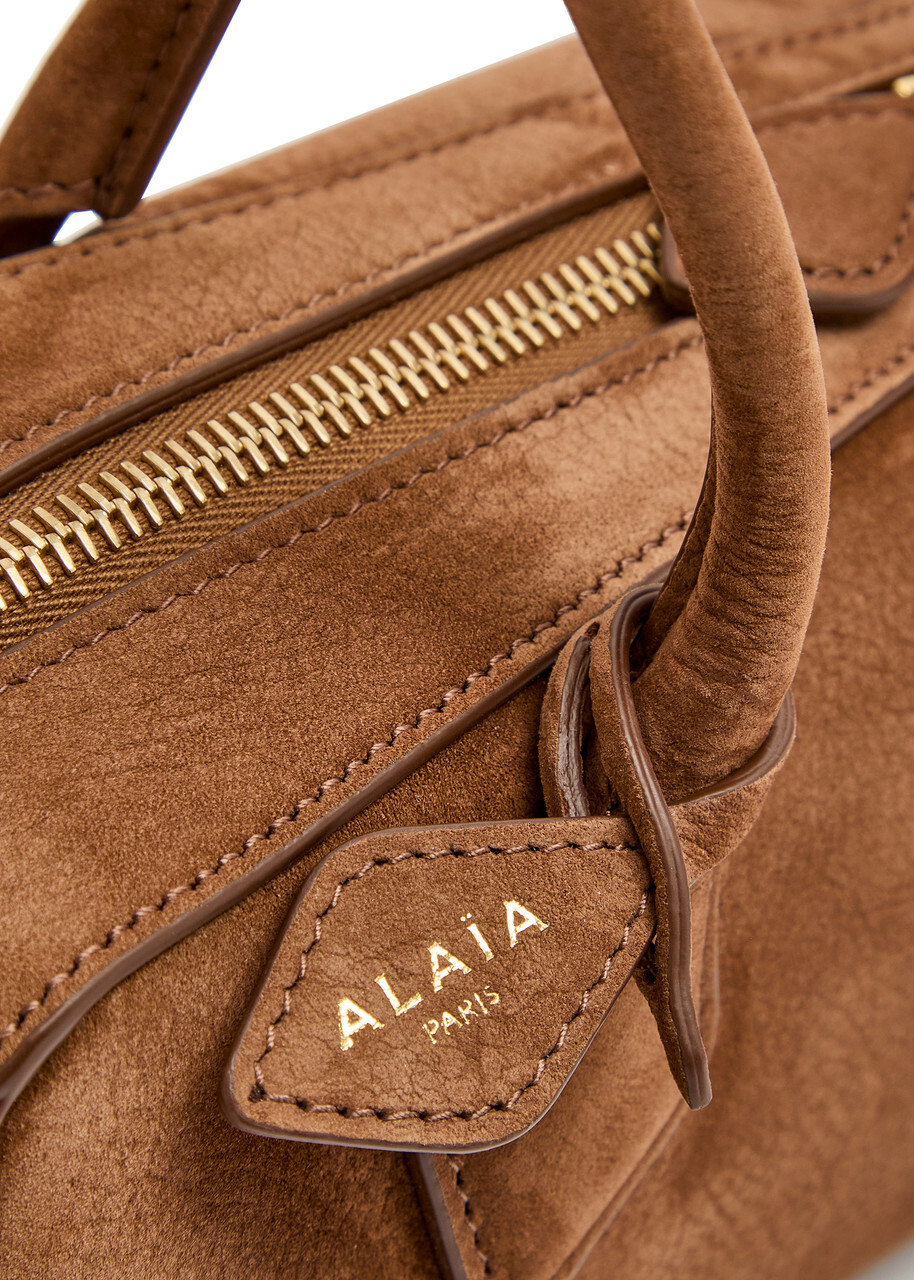 Alaïa Le Teckel Medium Suede Shoulder bag - Tan - One Size