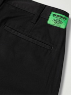Neighborhood - Dickies® Straight-Leg Cropped Pleated Twill Trousers - Black