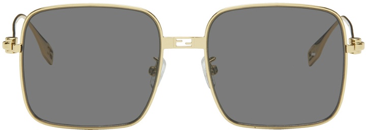 Photo: Fendi Gold Baguette Sunglasses