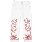 Bode Men's Pilea Trouser in Red White