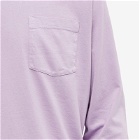 Battenwear Men's Long Sleeve Pocket T-Shirt in Lavender