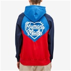 Human Made Men's Half Zip Hoodie in Blue