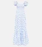 Caroline Constas Gianna printed poplin maxi dress