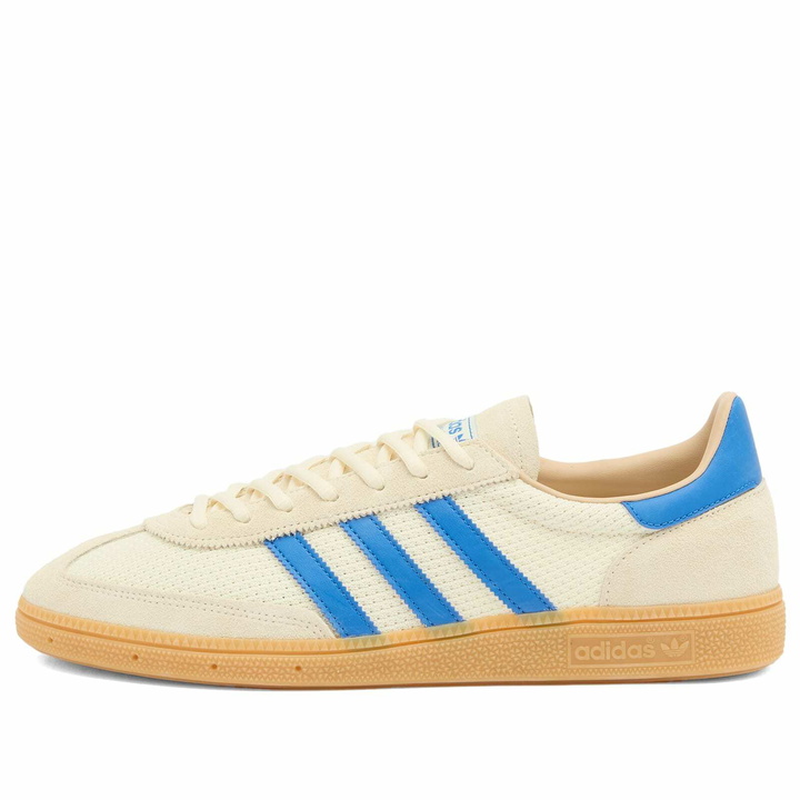 Photo: Adidas Men's Handball Spezial in Cream White/Blue/Warm Sandstone
