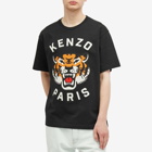 Kenzo Men's Lucky Tiger Embroidered T-Shirt in Black