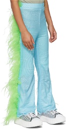 Poster Girl SSENSE Exclusive Kids Blue & Green Druzilla Trousers