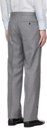 Husbands Gray Creased Trousers