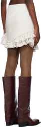 FIDAN NOVRUZOVA Off-White Maya Miniskirt