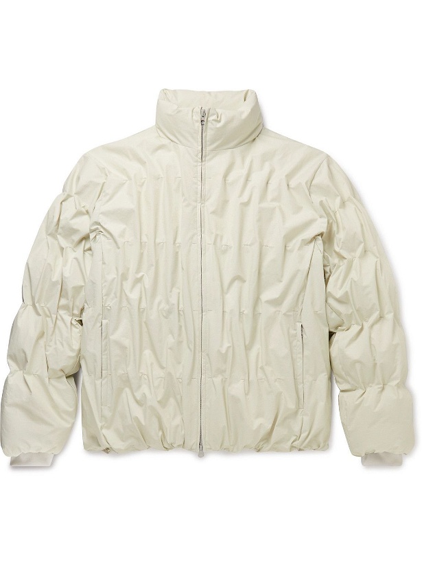 Photo: POST ARCHIVE FACTION - 4.0 Right Pleated Nylon-Ripstop Down Jacket - Neutrals