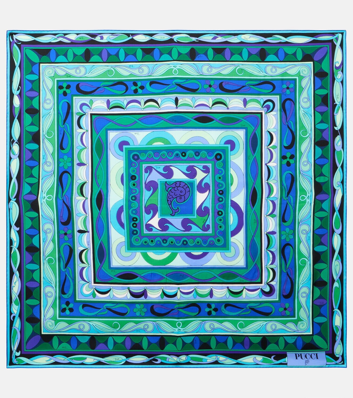 Pucci Printed silk twill scarf