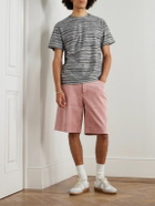 Missoni - Space-Dyed Cotton-Jersey Jacquard T-Shirt - Gray