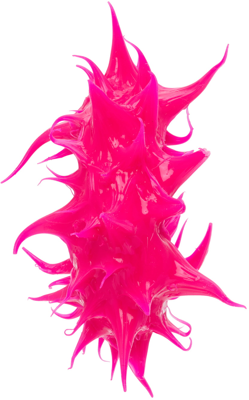 SUNNEI RUBBERIZED EARRINGS ピアス Sunnei Pink Tuft Rubberized Earrings Sunnei