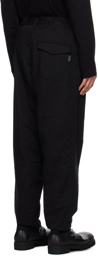 Yohji Yamamoto Black Drawstring Cargo Pants