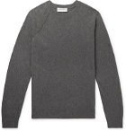 Officine Generale - Mélange Cashmere and Wool-Blend Sweater - Gray