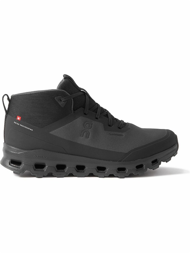Photo: ON - Cloudroam Waterproof Rubber-Trimmed Ripstop Boots - Black