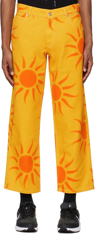 Photo: Liberal Youth Ministry Orange Printed Jeans
