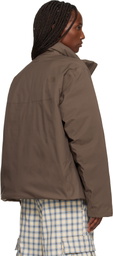 The North Face Brown Mountain Range Down Jacket