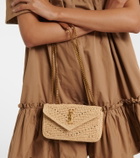 Saint Laurent Loulou Mini raffia shoulder bag