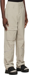 424 Beige Nylon Trousers