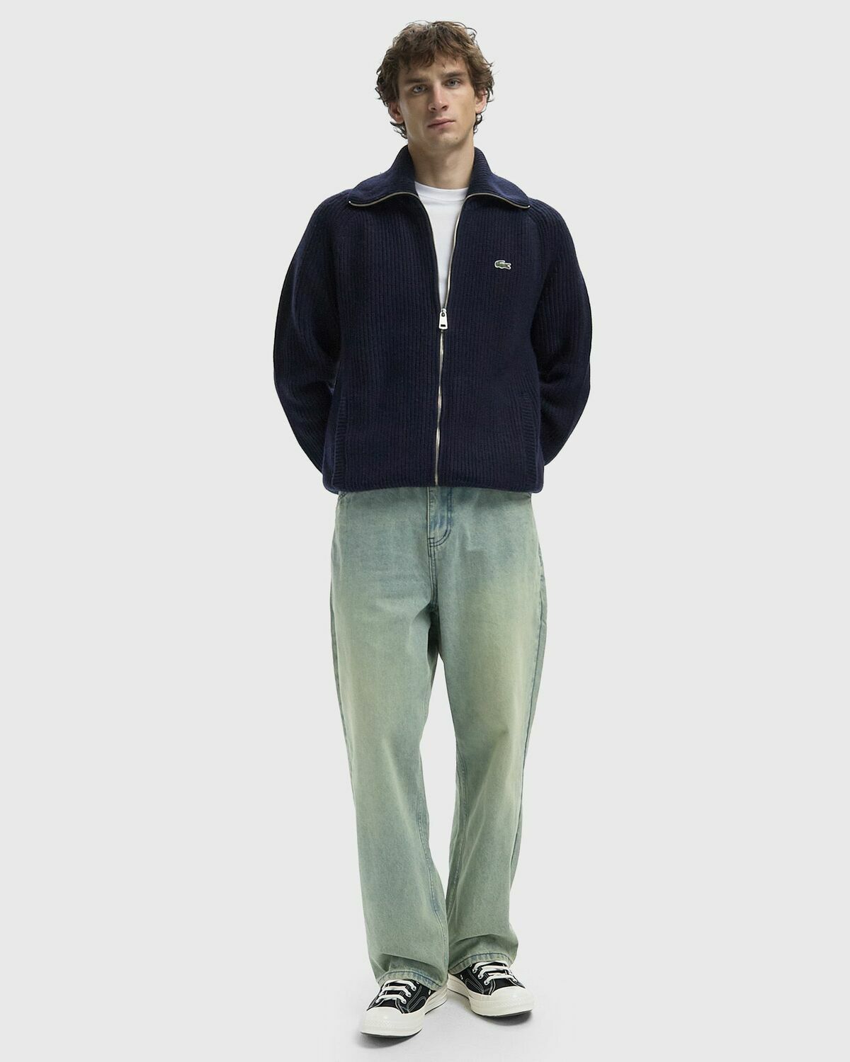 Lacoste KNIT SWEATER Blue Mens Pullover