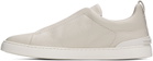 ZEGNA Off-White Triple Stitch Sneakers