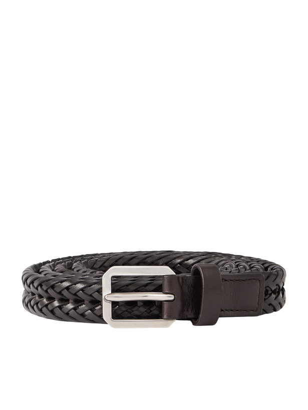 Photo: TOM FORD - 2cm Woven Leather Belt - Black