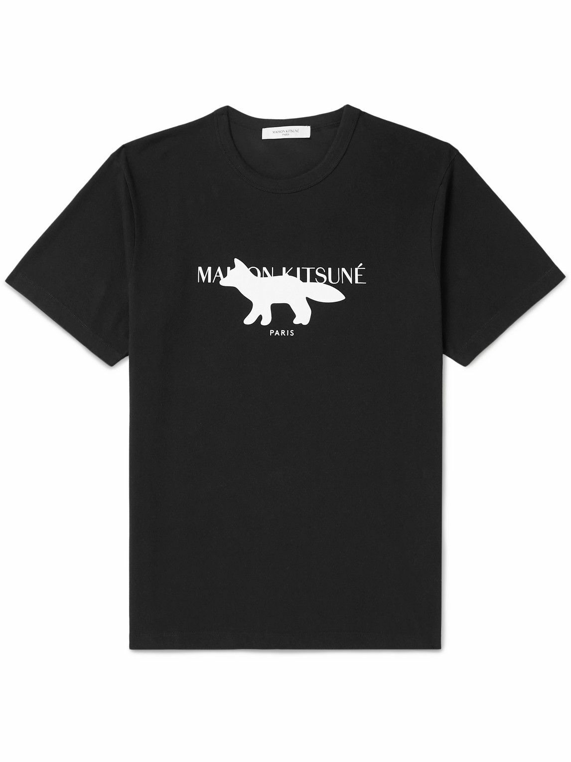 Maison Kitsuné Black Cotton Tank Tops main image 0