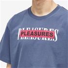 Pleasures Men's Doubles Heavyweight T-Shirt in Slate
