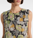 Loewe Floral asymmetric silk maxi dress