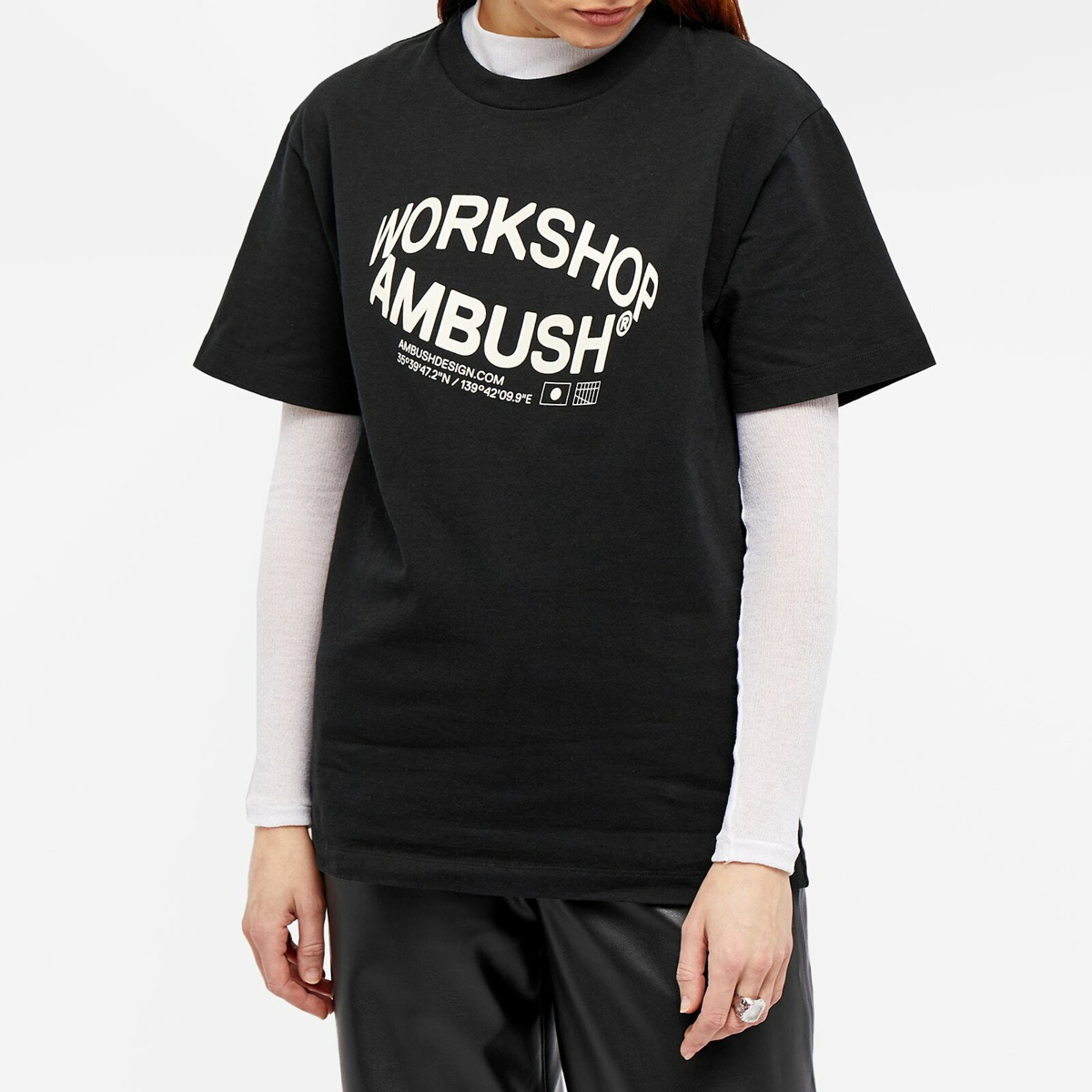 Ambush Women's Revolve Logo T-Shirt in Black Ambush
