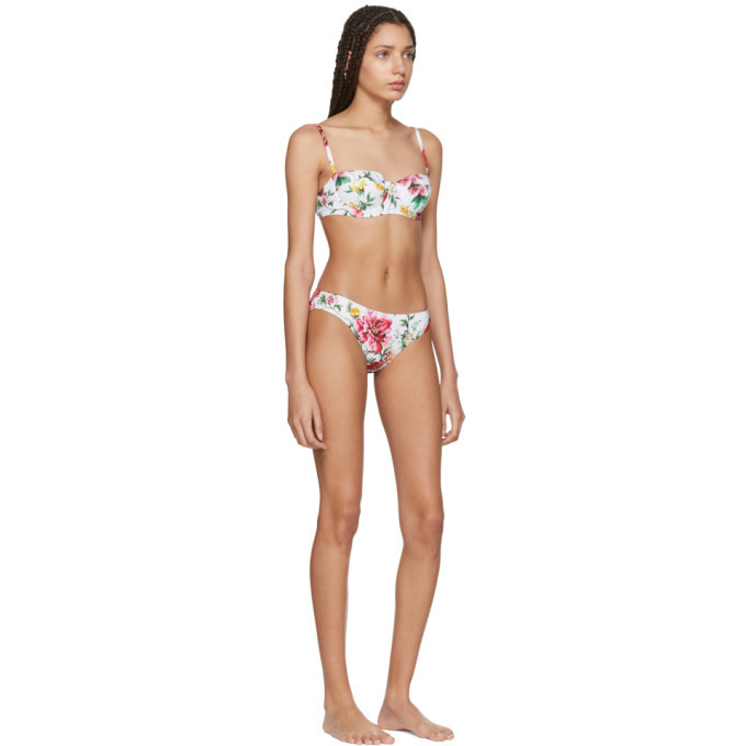 Dolce and Gabbana Multicolor Floral Print Bikini Bottoms Dolce & Gabbana