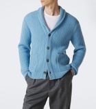 Allude Ribbed-knit wool and cashmere cardigan