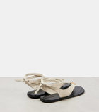 The Row Charm nubuck thong sandals