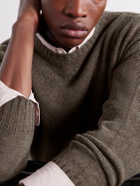 Anderson & Sheppard - Super Soft Rib-Trimmed Cashmere Sweater - Brown