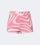 Pucci Marmo cotton-blend terry shorts