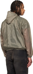 ALEXANDER DIGENOVA Khaki Taped Seam Rain Jacket