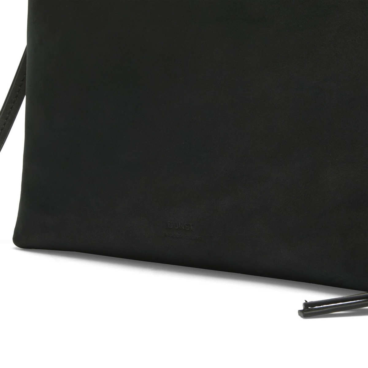 DUNST Women's 2 Way Suede Cross Body Bag in Black 