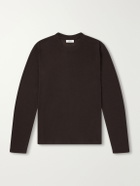 NN07 - Clive Waffle-Knit Cotton and Modal-Blend T-Shirt - Brown