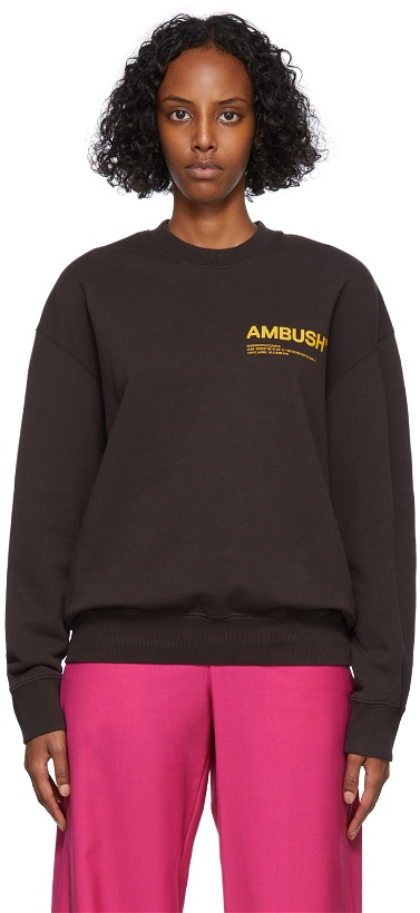 Photo: AMBUSH Brown Fleece Workshop Sweatshirt