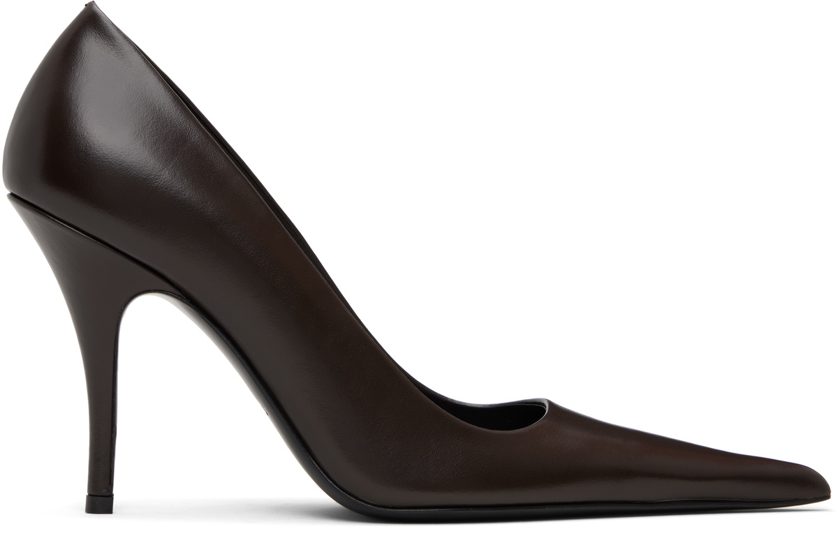 VETEMENTS Brown Sharp Pump Heels