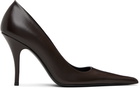 VETEMENTS Brown Sharp Pump Heels