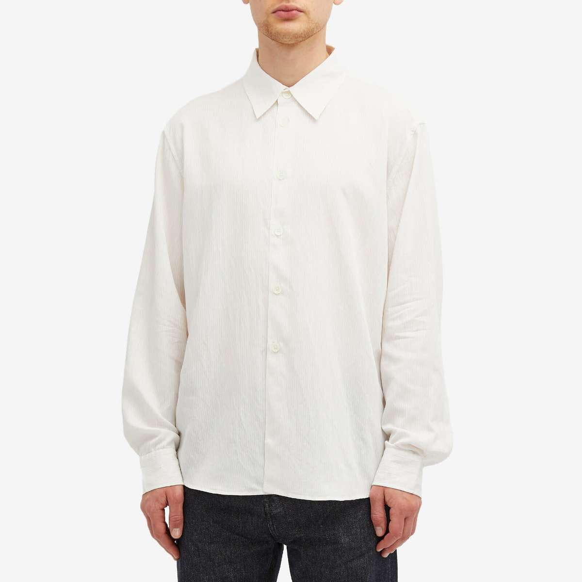OUR LEGACY　BEYOND SHIRT　Cream Stripe 新品 Our Legacy - Beyond Shirt Cream Stripe Ceremony Viscose