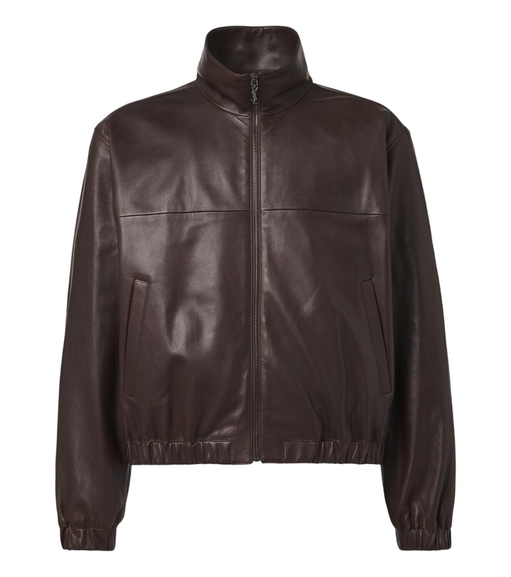 Photo: Saint Laurent Leather blouson jacket
