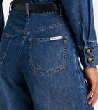 Self-Portrait Belted denim jumpsuit
