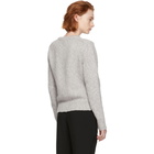 Chloe Grey Fluffy Crewneck Sweater