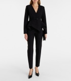 Roland Mouret Asymmetric draped crêpe blazer