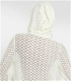 Ganni Hooded mesh lace beach dress