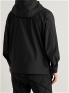 Comfy Outdoor Garment - Waterproof Cotton-Blend Shell Hooded Jacket - Black